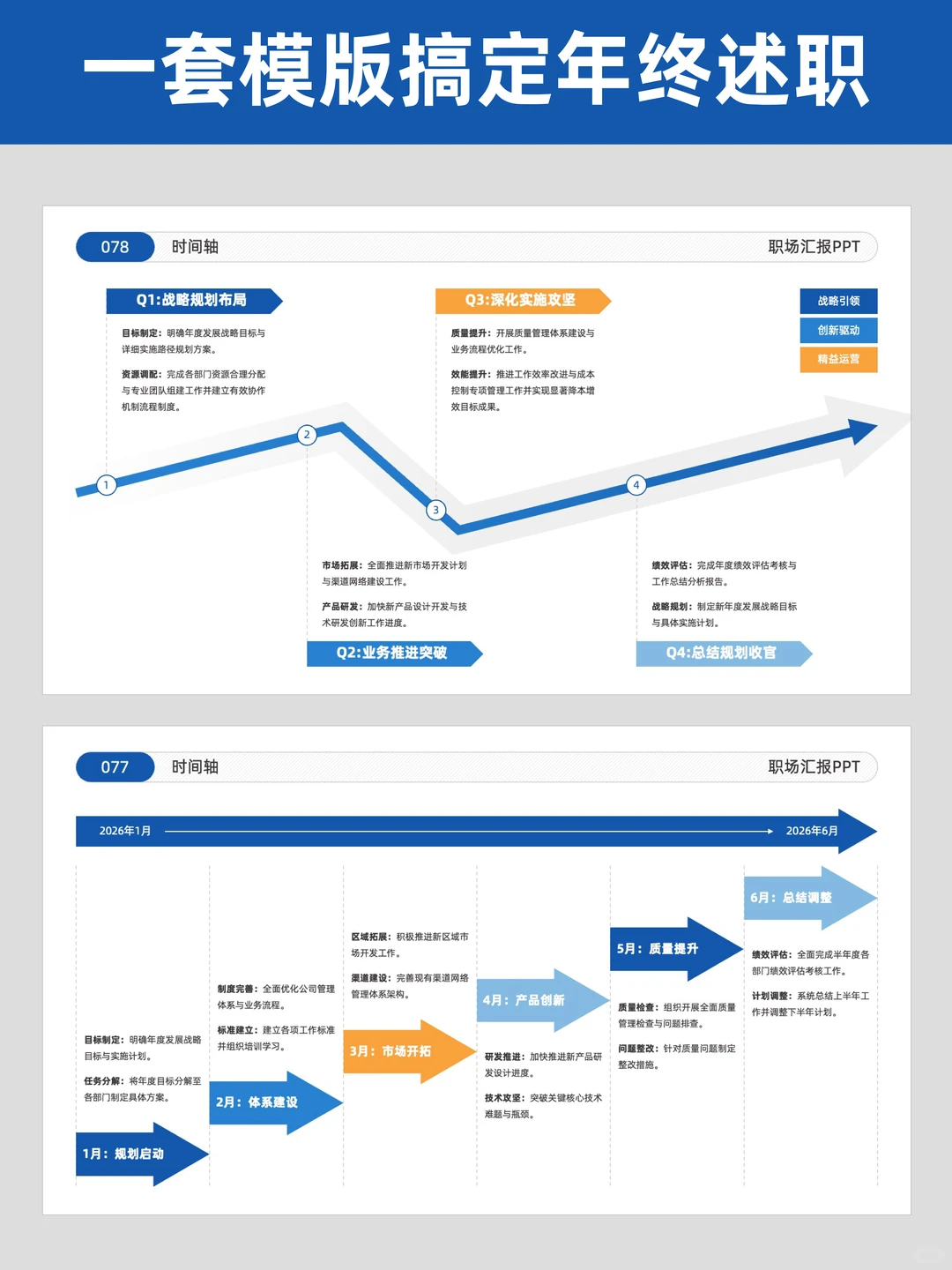 ?抄作业！被领导直夸的年终工作总结ppt