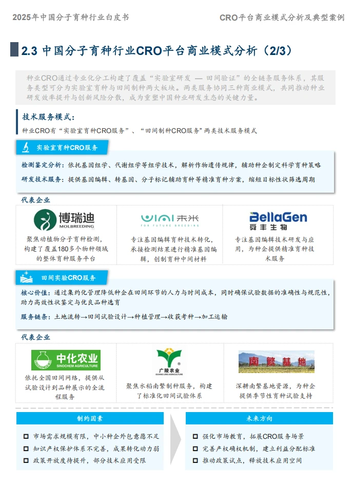 39页报告/2025年中国分子育种市场白皮书