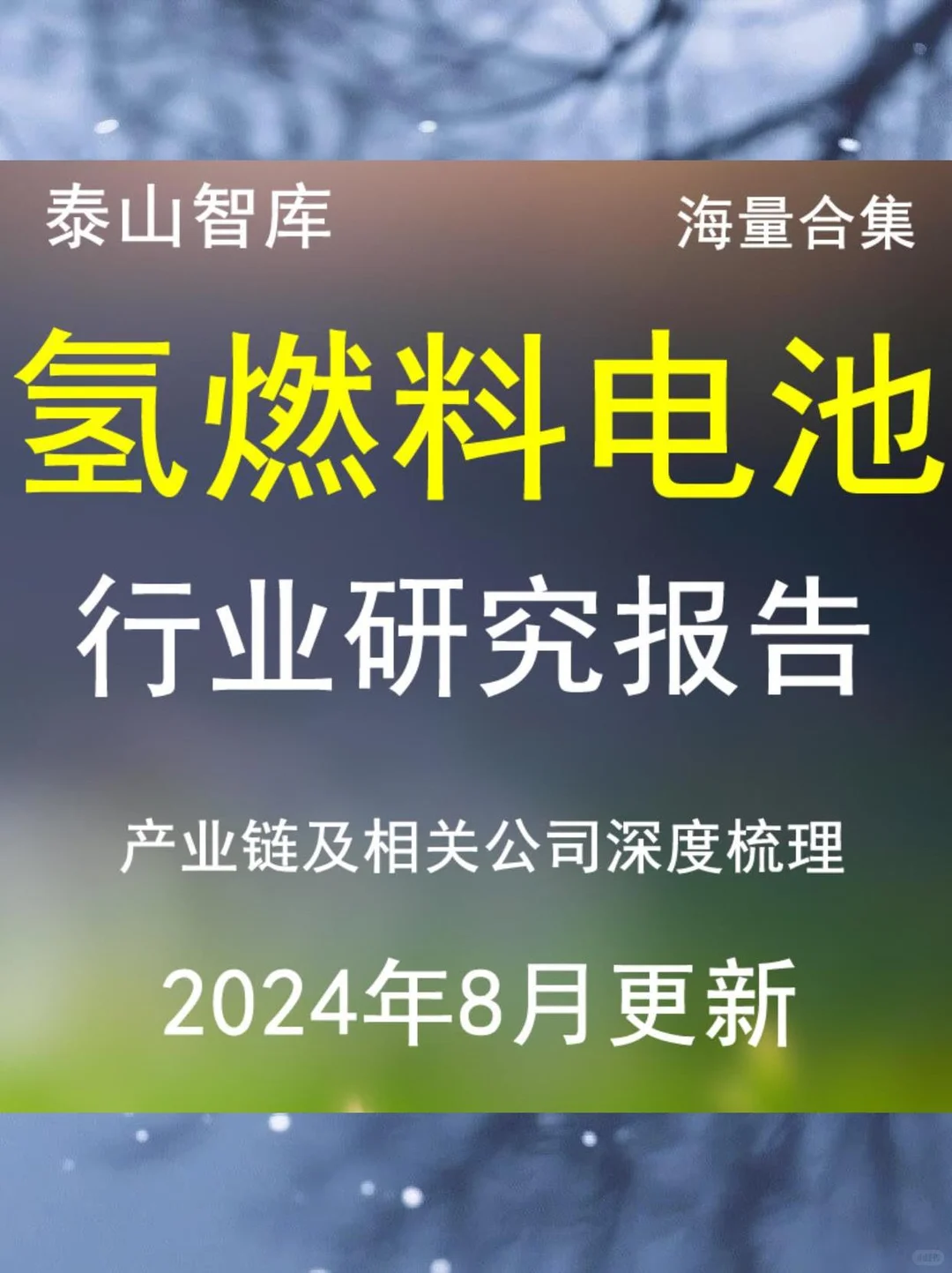 ?氢能源报告来啦！干货满满