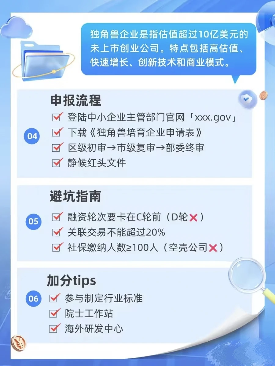 独角兽企业申报居然只要？999