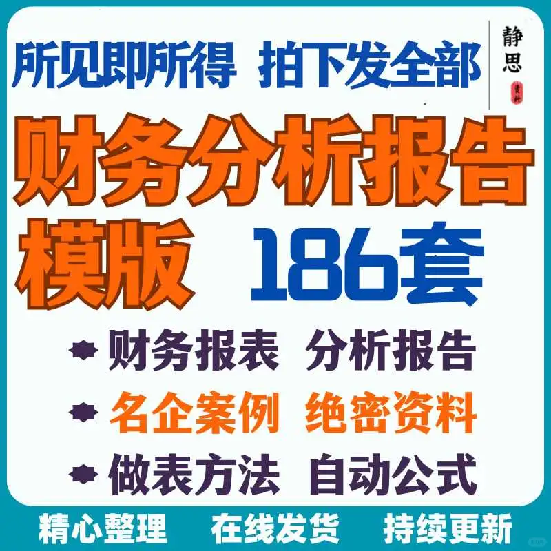 财务报表分析报告模板上市公司案例范文