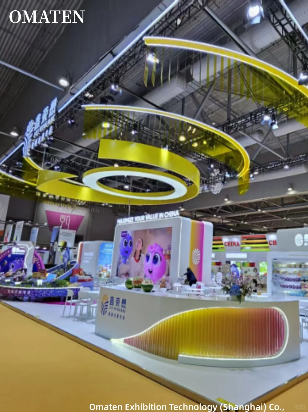 水果展展位设计丨色彩萌趣直接被戳中