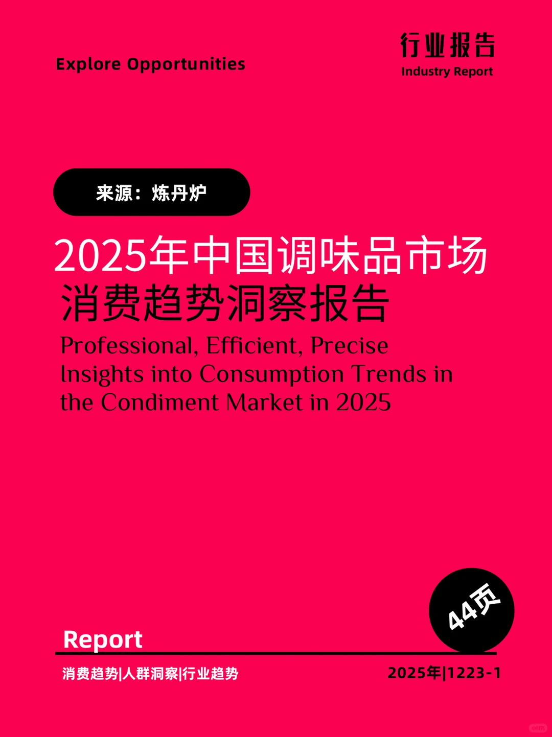 2025年中国调味品市场消费趋势洞察报告
