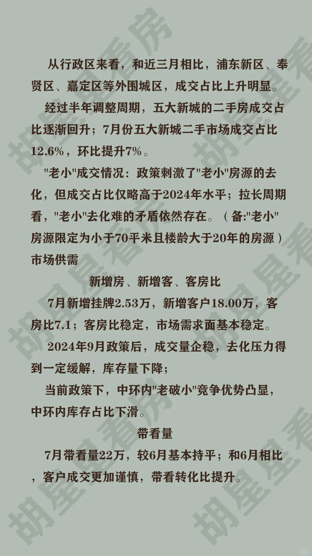 7月市场报告来喽