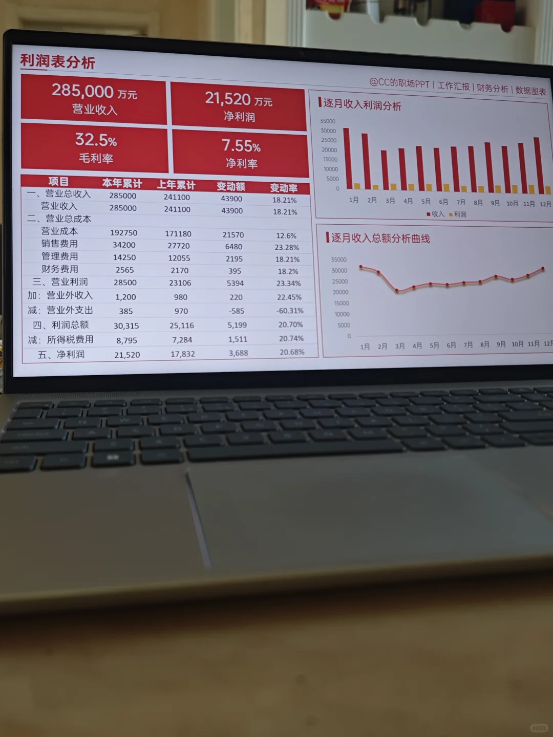 谁还不会做利润表分析