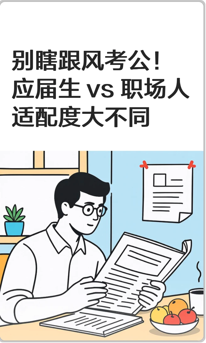 别跟风考公！应届生 vs 职场人适配度大不同