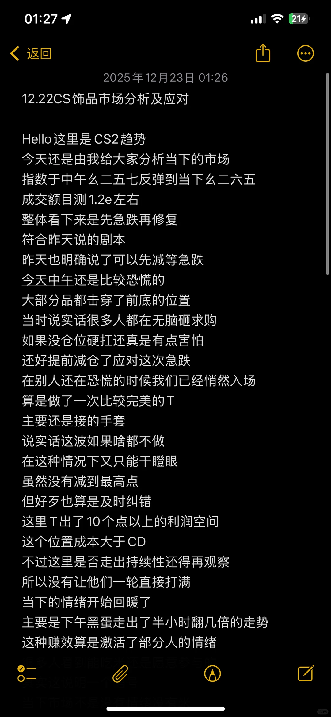 12.22CS饰品市场分析及应对