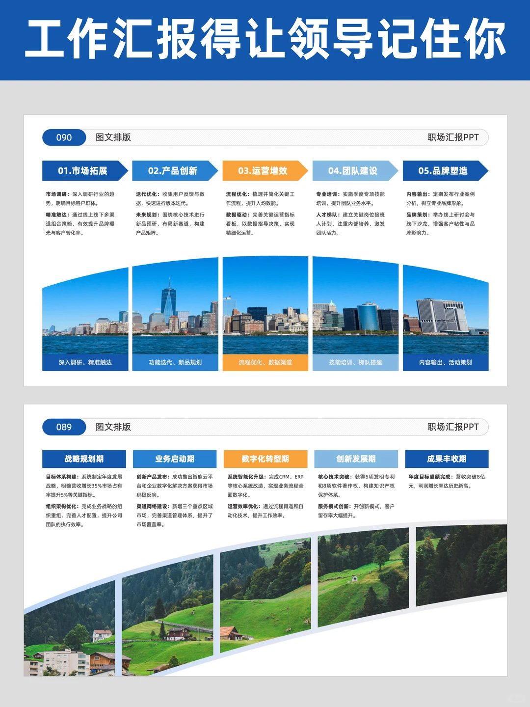 ?抄作业！被领导直夸的年终工作总结ppt