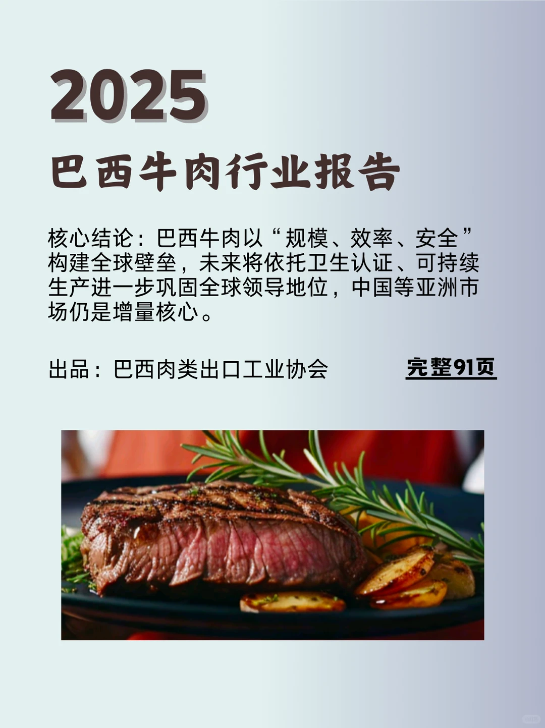 2025巴西牛肉行业报告(beef首选巴西)