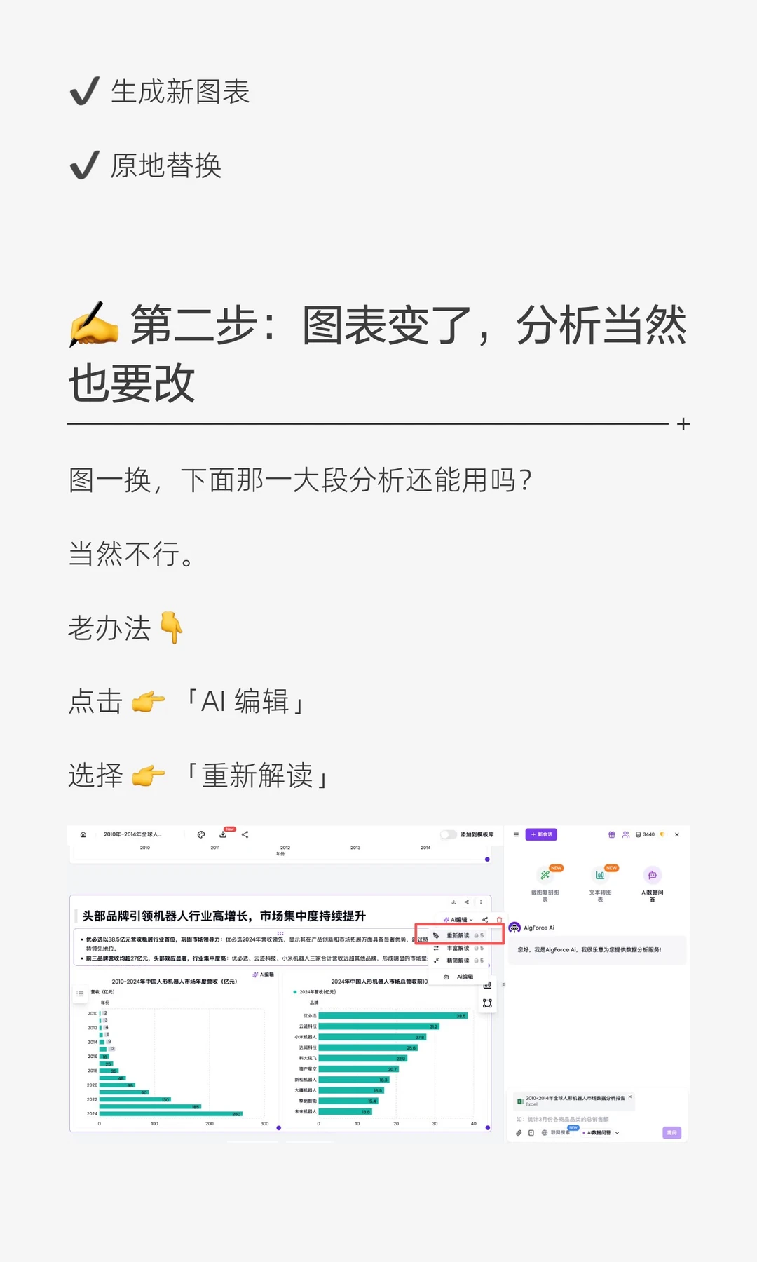 数据报告不满意❓Ai帮你改到你满意为止