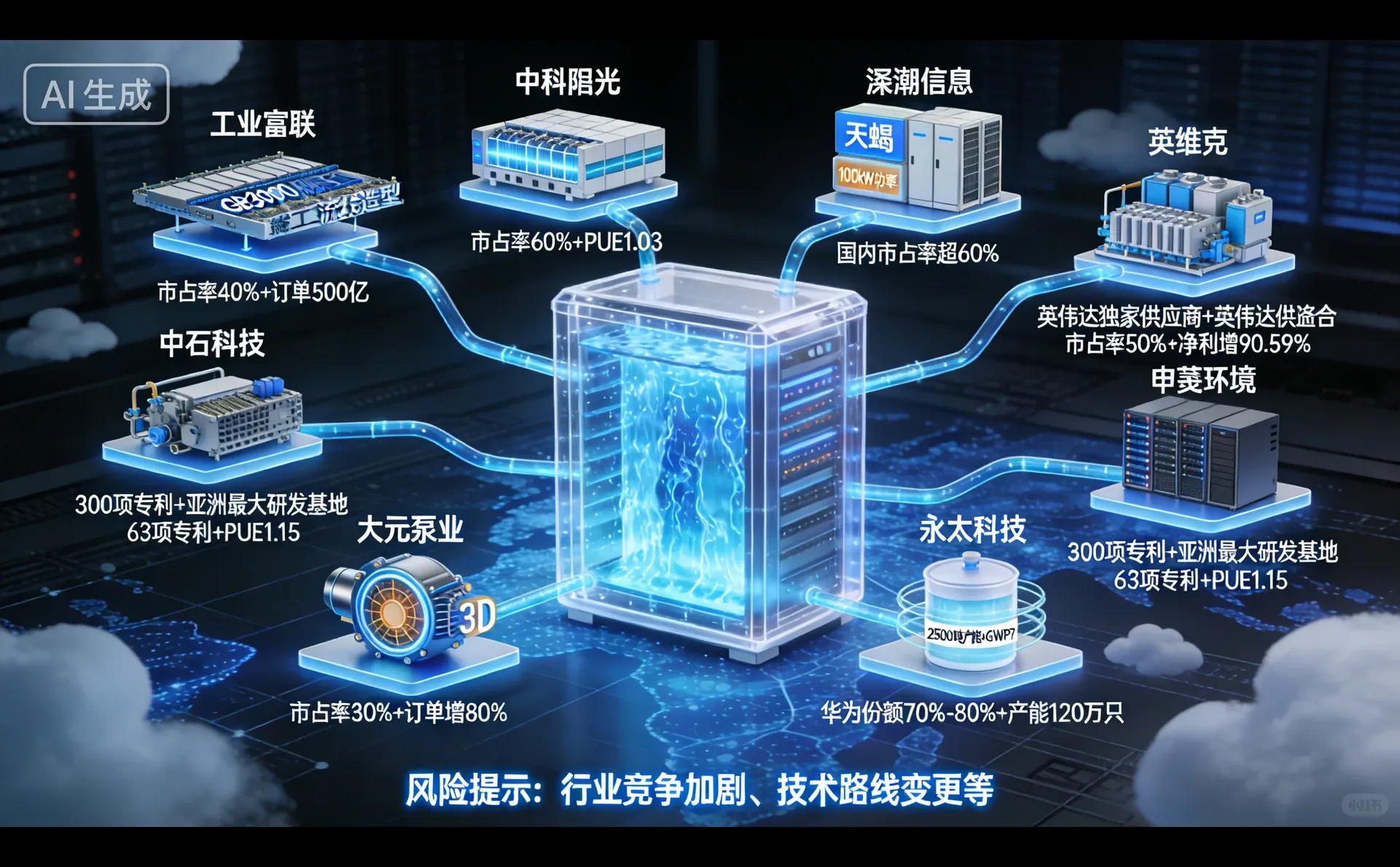液冷服务器、10家重点企业