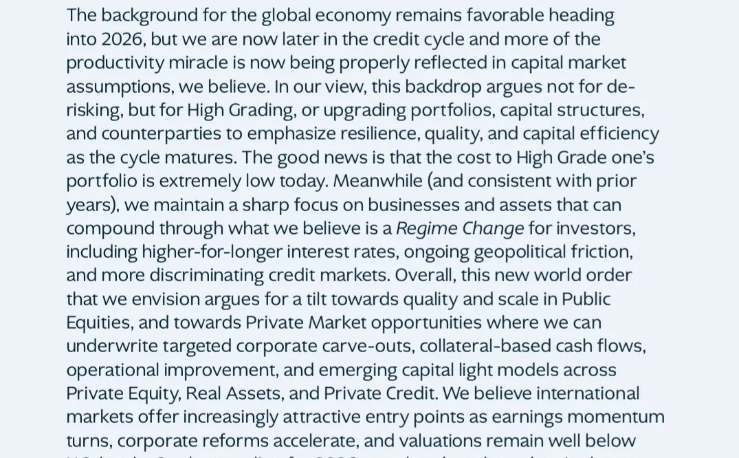 KKR|2026年全球宏观展望报告