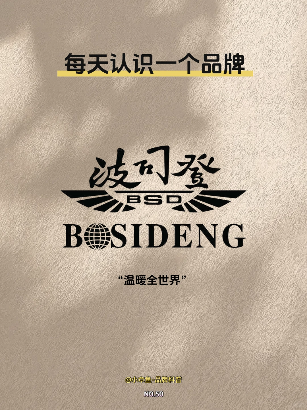 每天认识一个品牌 | 波司登