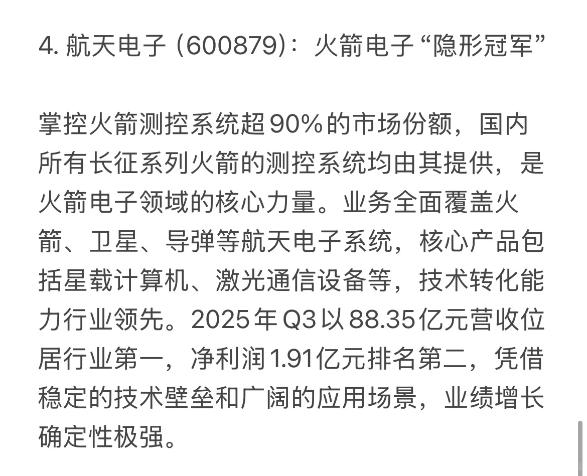 布局未来——商业航天赛道龙头股全景指南