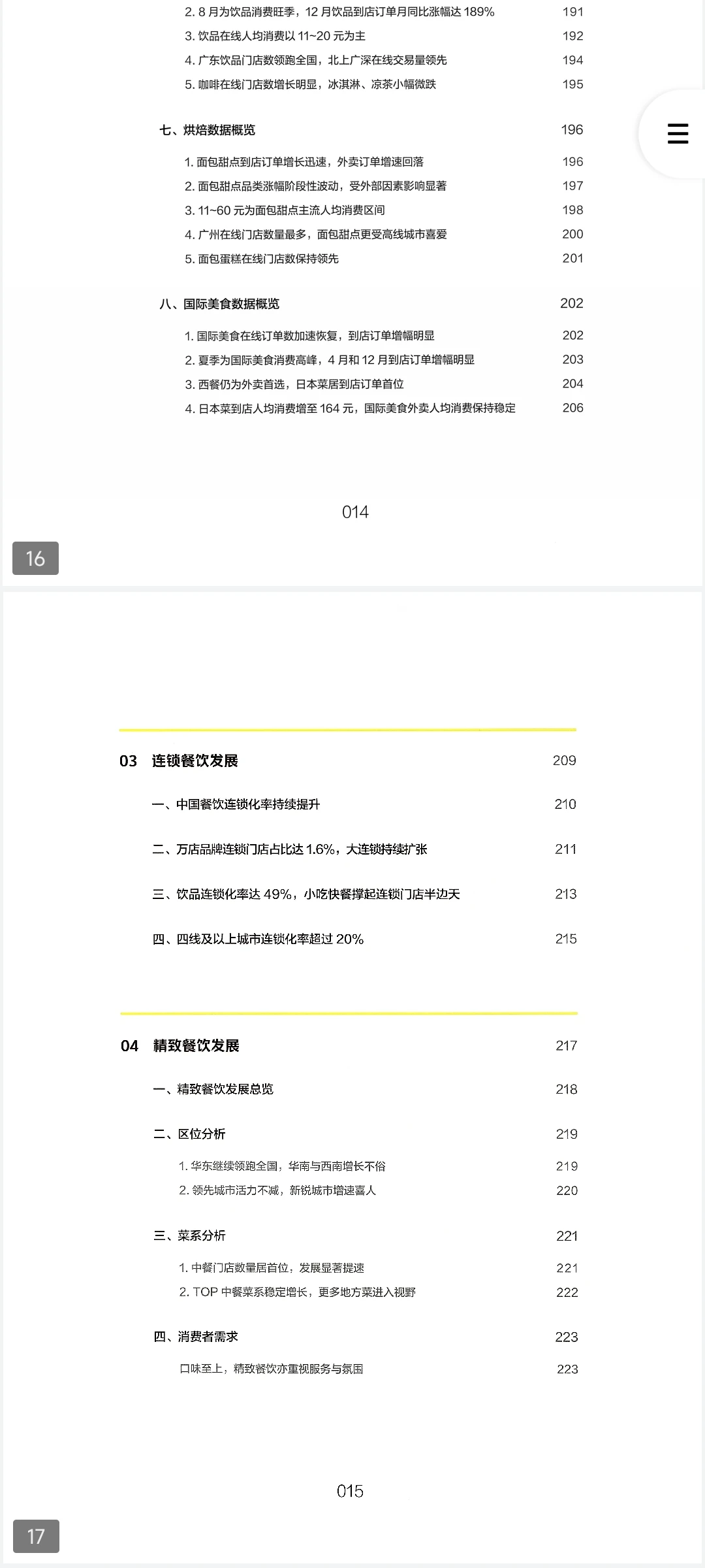 中国餐饮年度观察和大数据