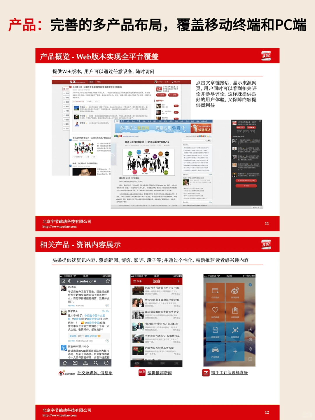 中国首富|今日头条张一鸣2013年融资ppt全文