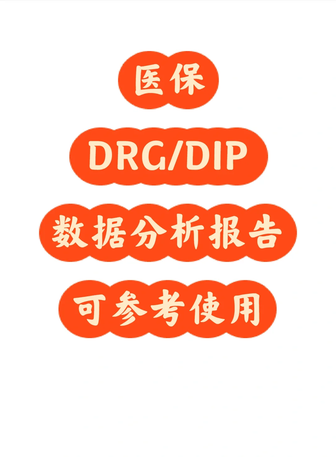 月度DRG/DIP数据分析报告，可参考使用