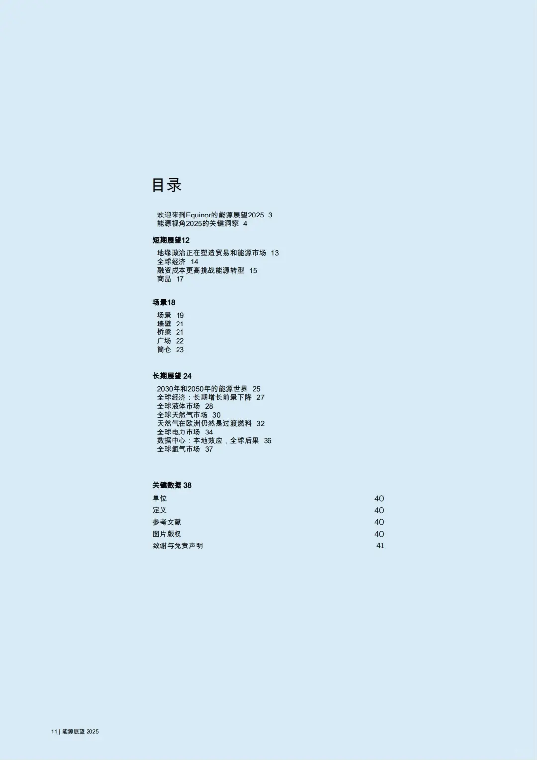 2025 年全球宏观经济和能源市场展望