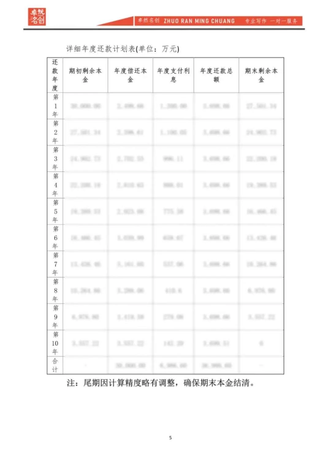上亿级融资方案报告撰写，财务清晰，易通过