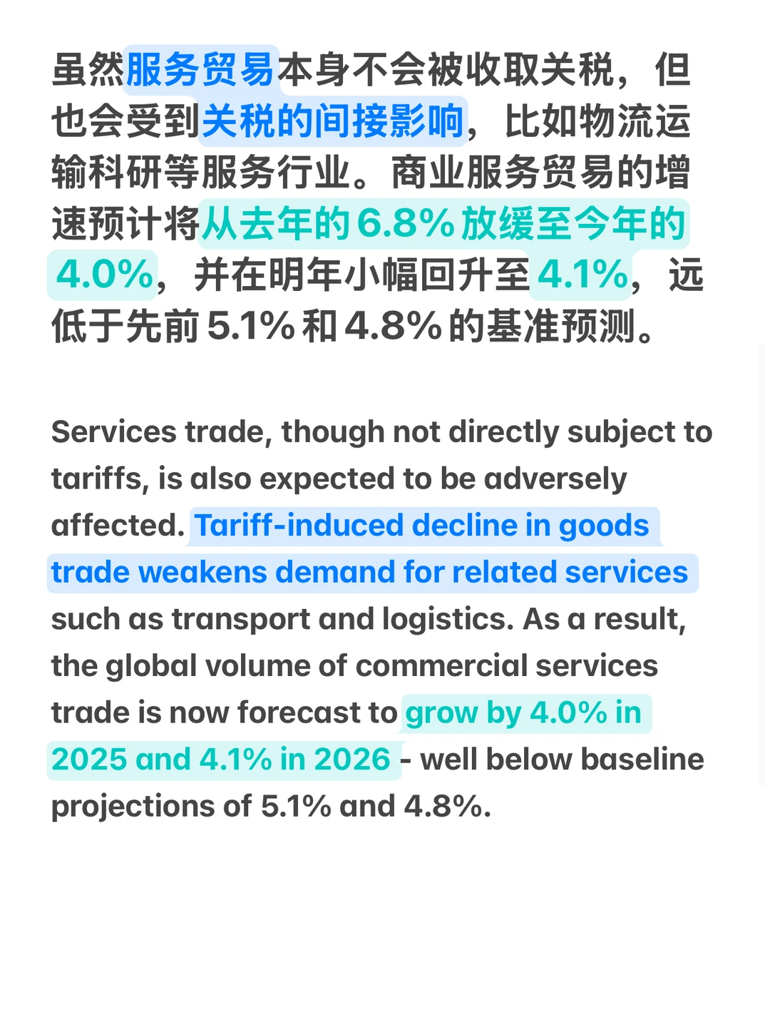 世贸组织Global Trade Outlook全球贸易展望