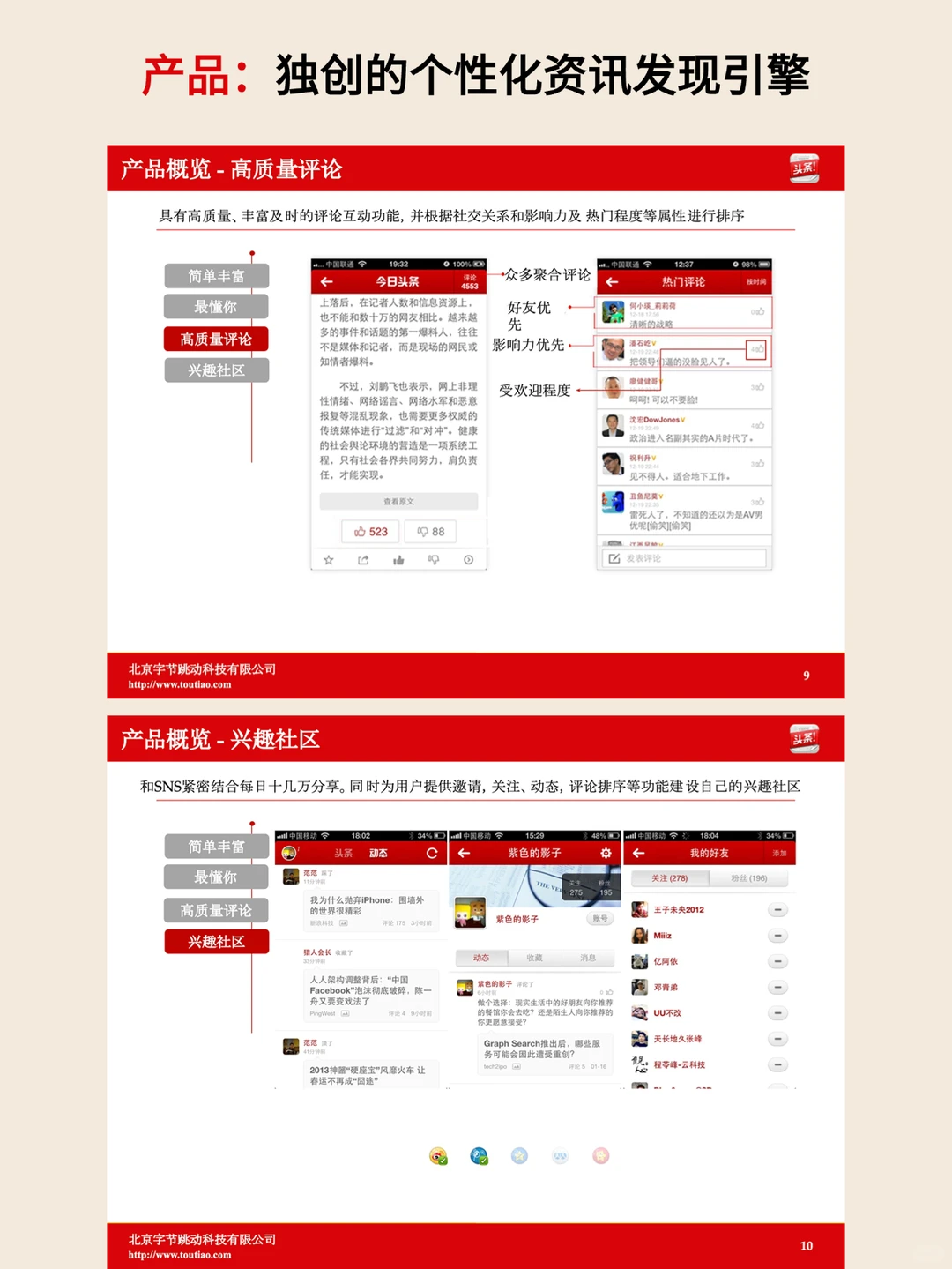 中国首富|今日头条张一鸣2013年融资ppt全文