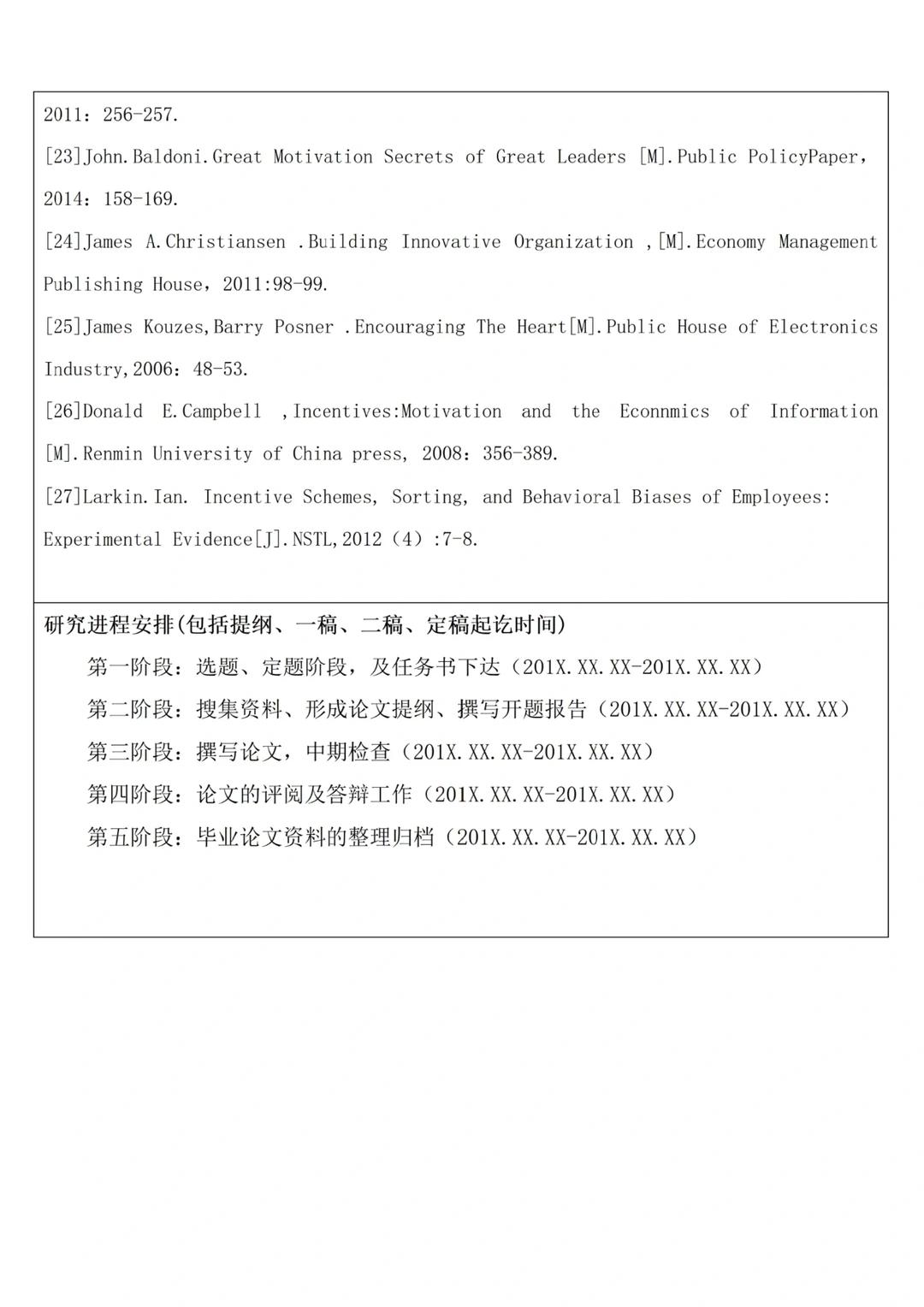 人力资源管理开题报告，不会写就套吧