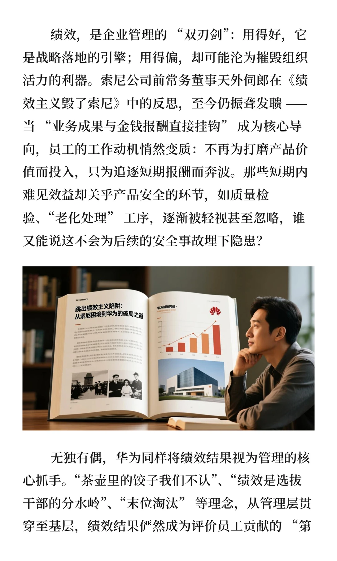 为什么绩效主义毁了索尼，却没有毁掉华为？
