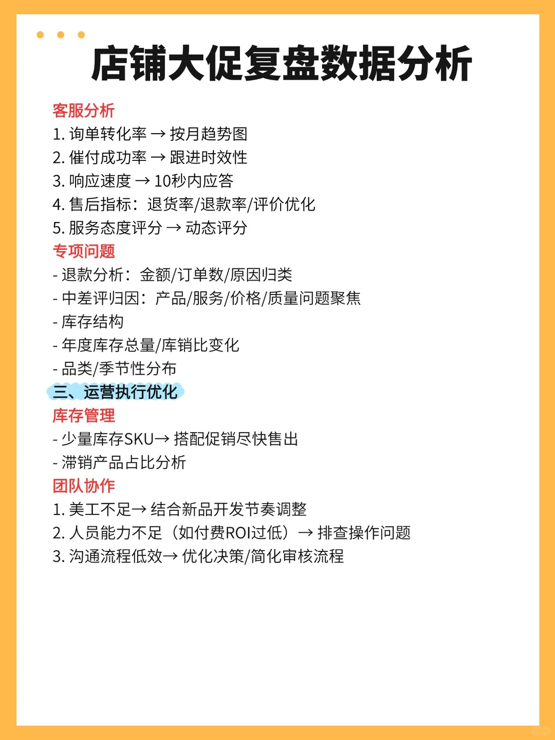 电商大促复盘数据分析，不复盘=白干