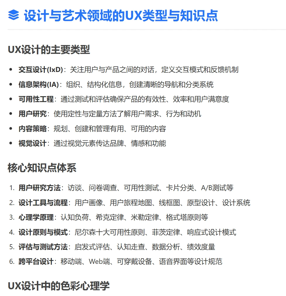 用户体验在设计学研究的前沿研究领域