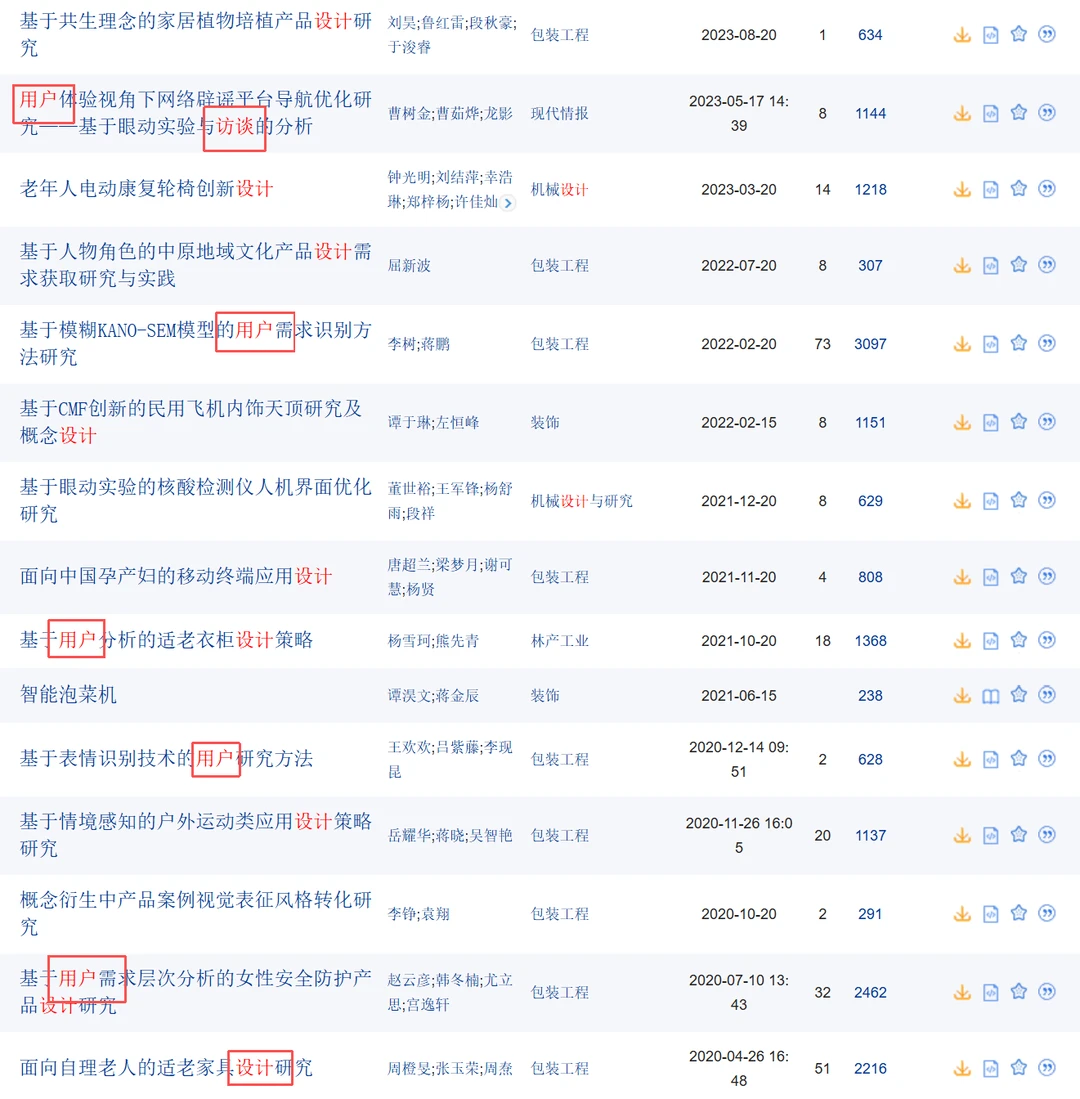 用户体验在设计学研究的前沿研究领域
