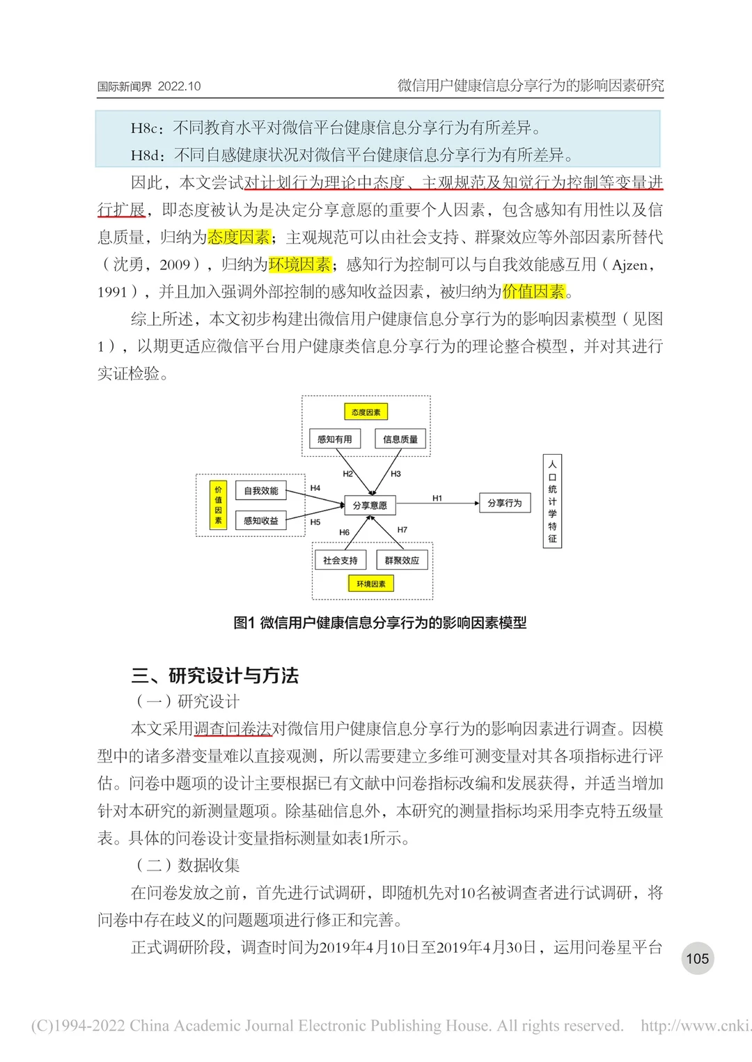 ?新传论文｜微信用户健康信息分享行为研究