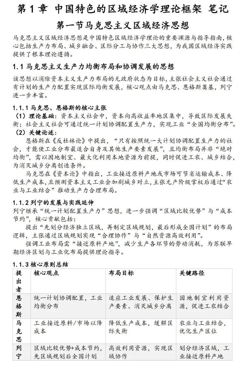 马工程区域经济学第二版