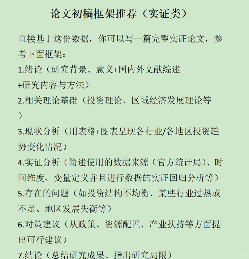 经济、管理专业写产业类实证论文的宝藏资料