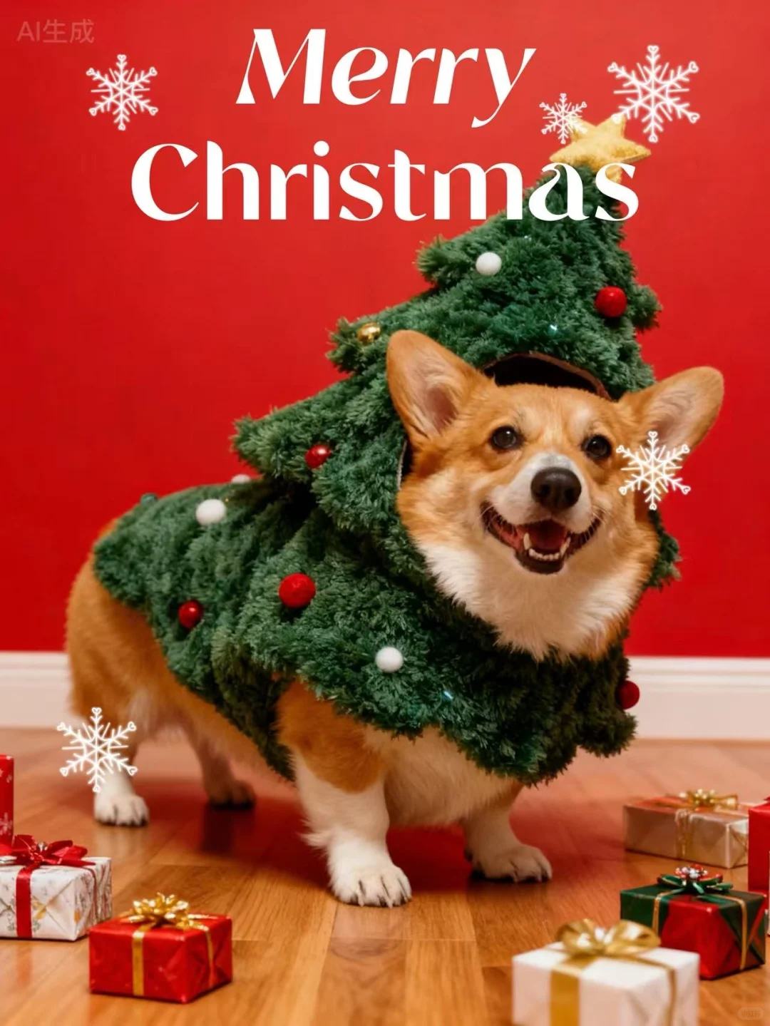 我家宠物的圣诞照 哈基米也要过圣诞