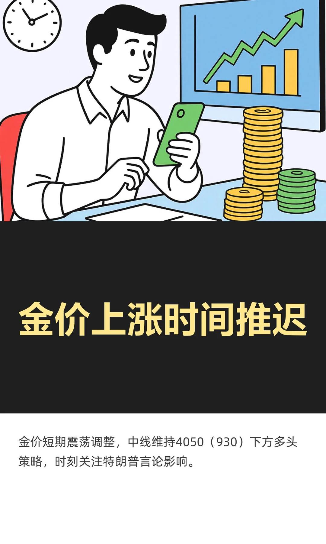 金价上涨时间推迟