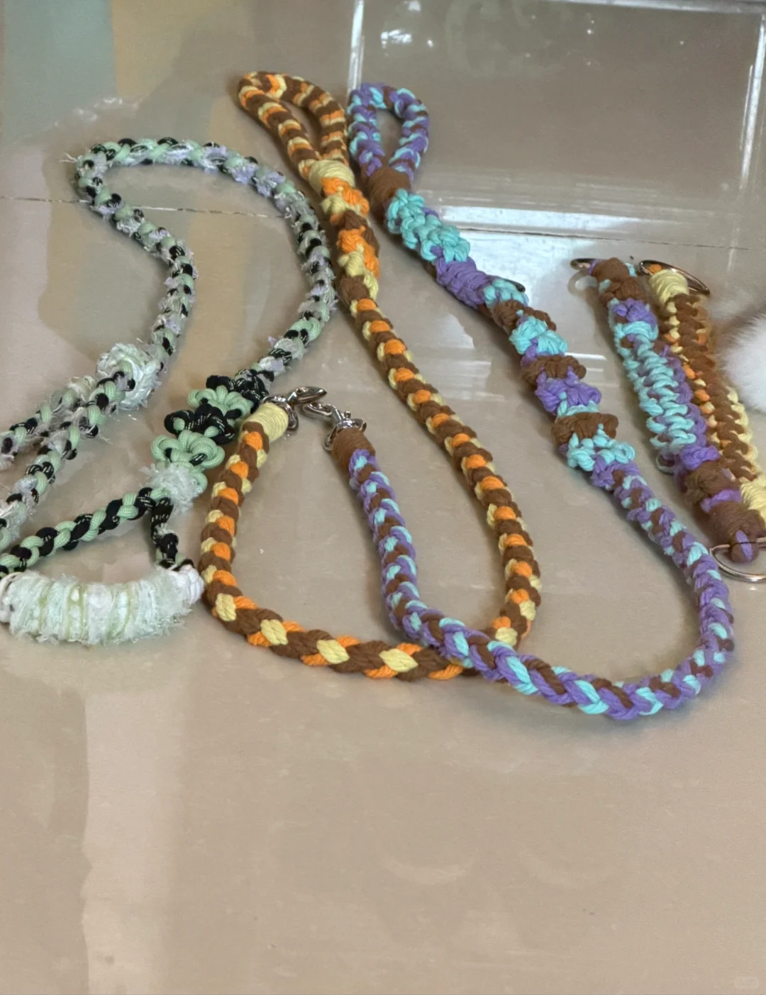 纯手工狗绳付邮！送