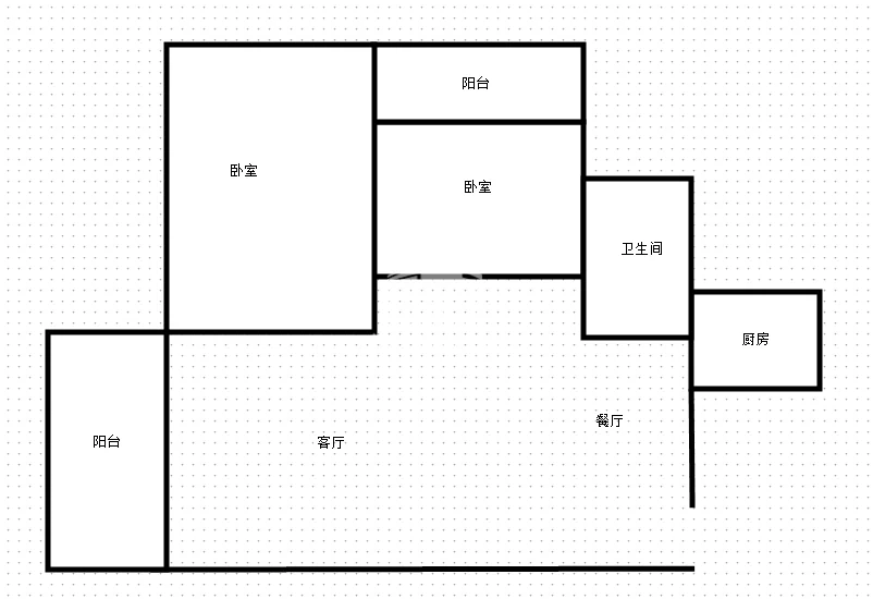 五象大唐果两房一厅配齐出租，价格1400元