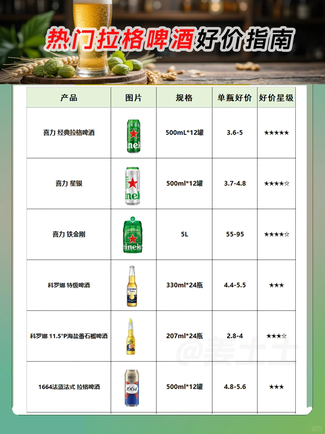 2025热门拉格啤酒好价指南
