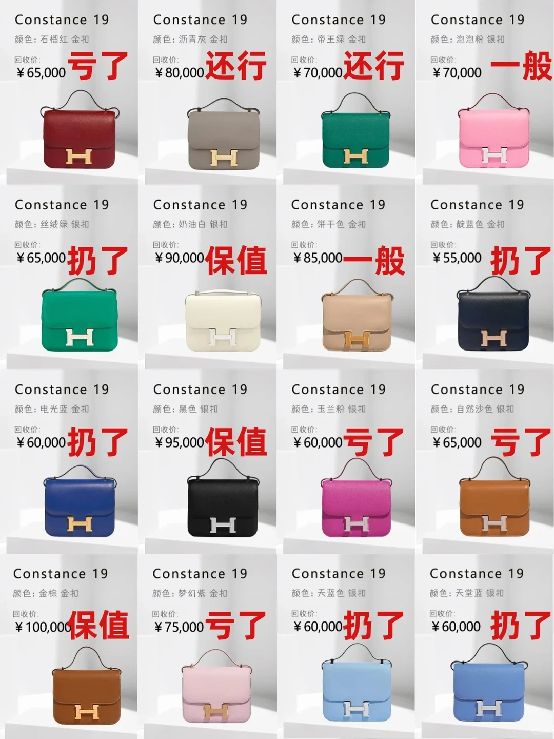 12月爱马仕康康包回收行情速览