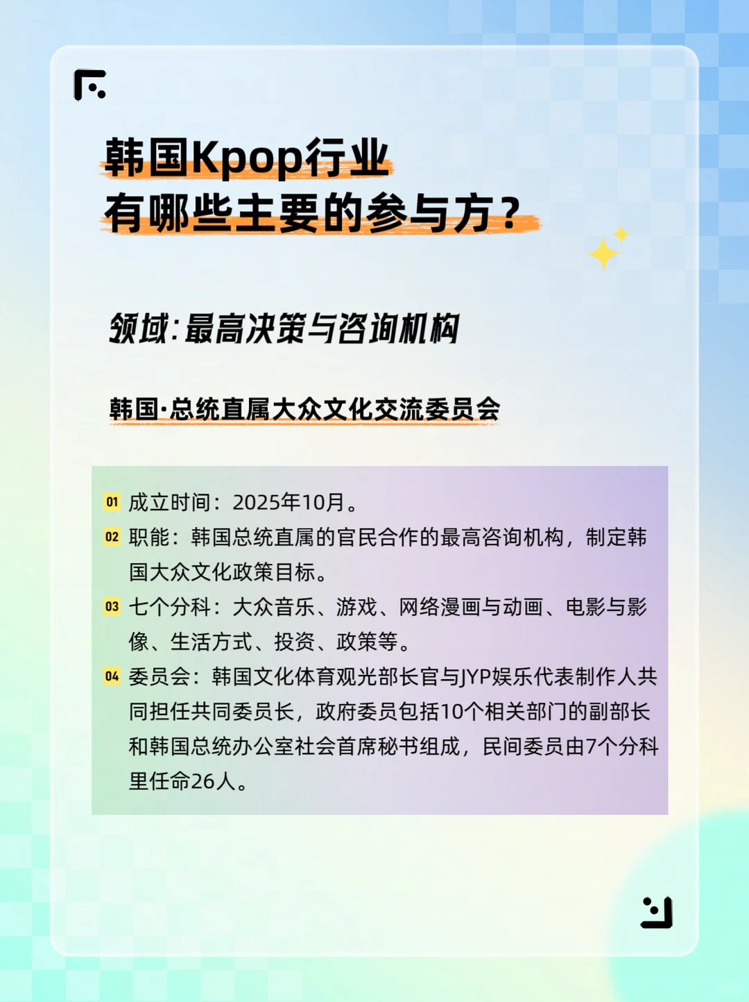 韩国Kpop行业有哪些主要的参与方？-官方层