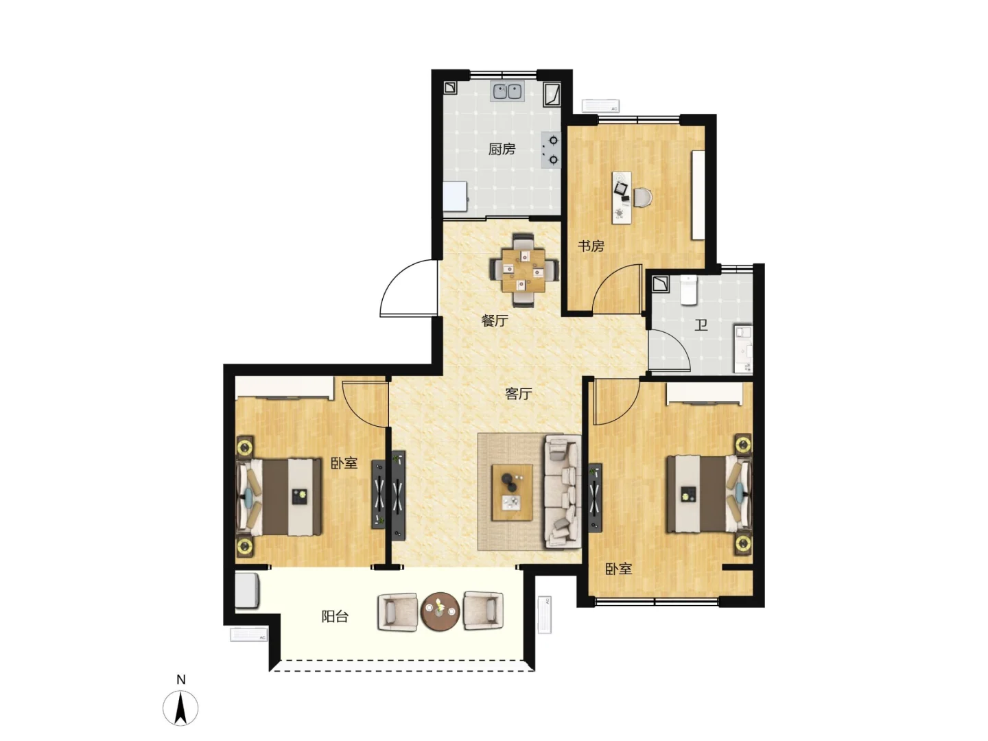 二环内！水润峰境101平，116平，价格合适！