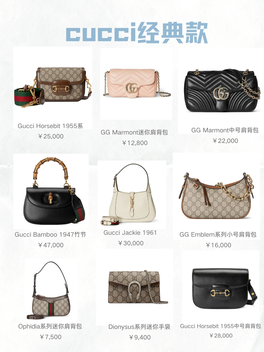 奢侈品包包图鉴｜一篇看完四大顶流经典