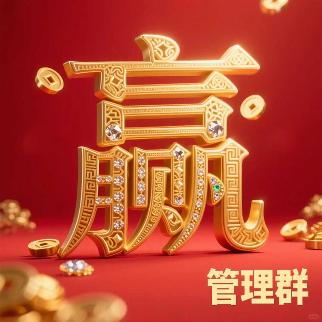 国风鎏金字体设计·赢在管理