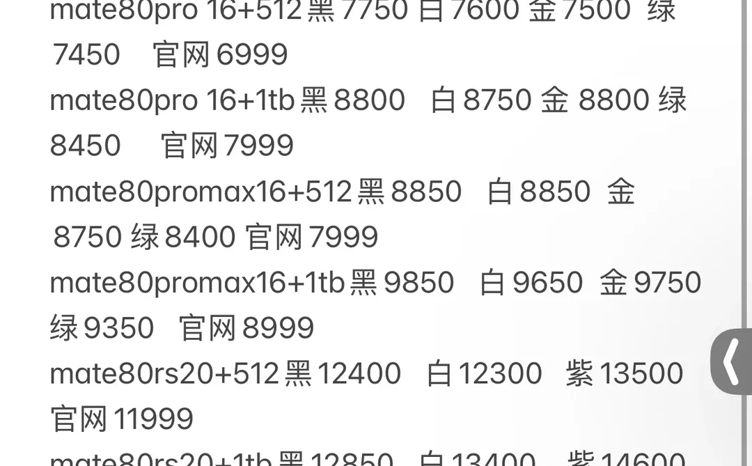 🔥华为Mate80成“年度理财产品”？回收价惊