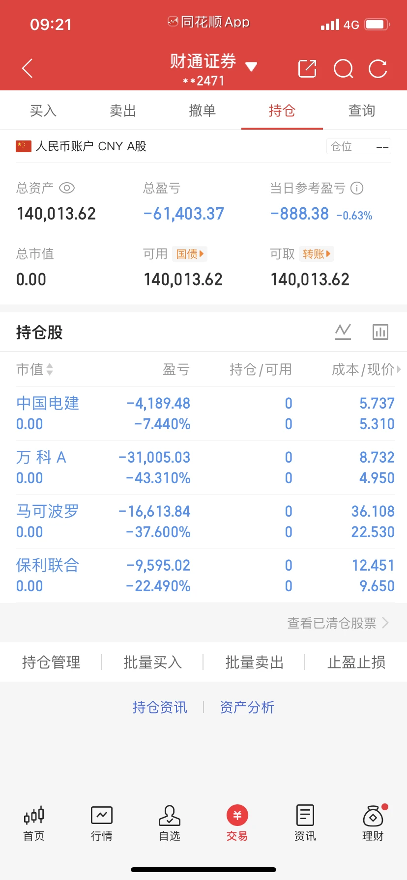 巨亏7万块钱，儿子的学费给我亏没了