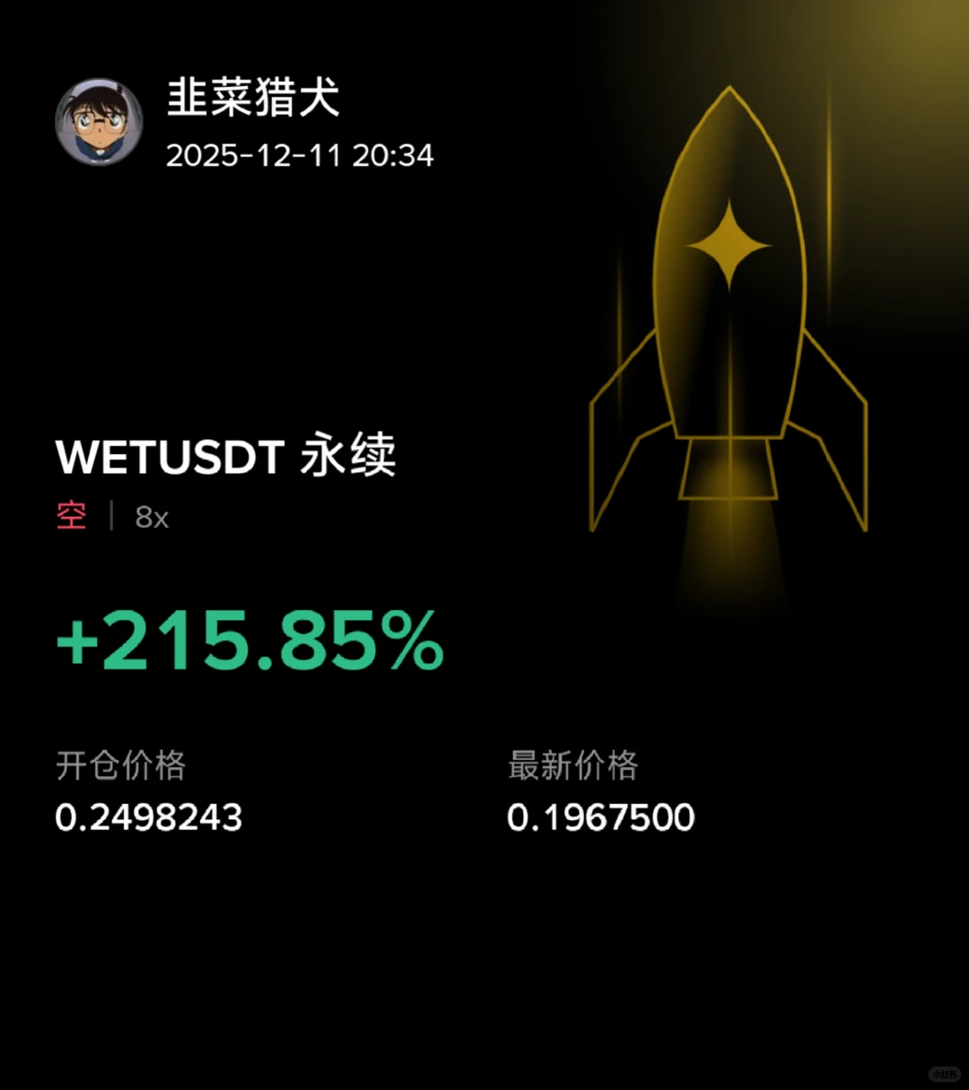 空了8个山寨币全盈利了