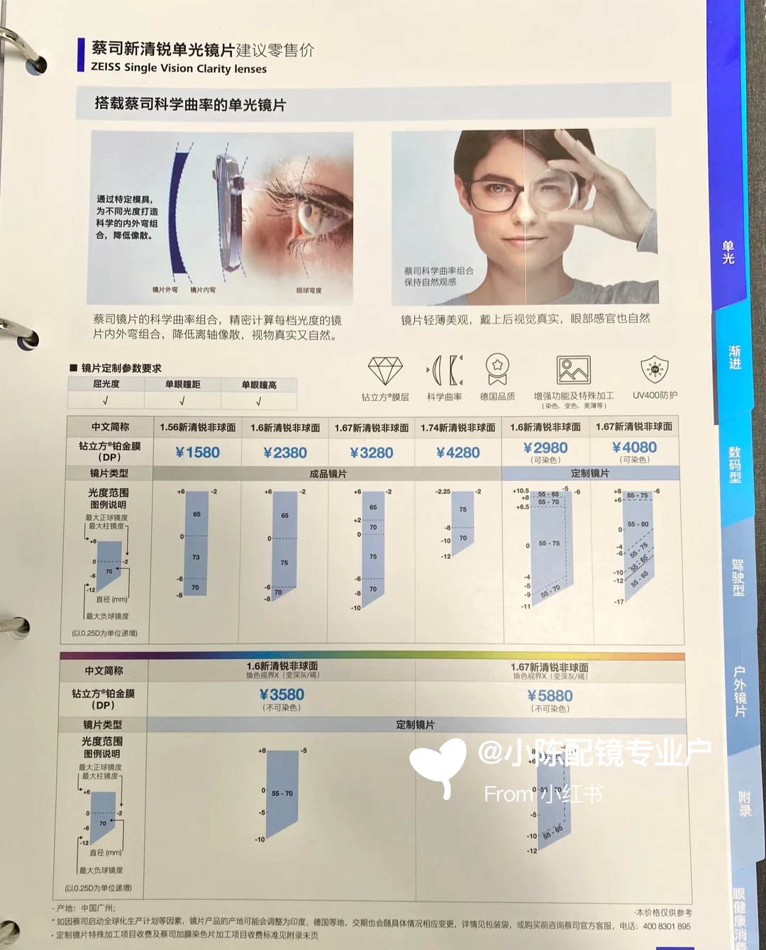2026蔡司价格上新🔥鎏金膜+清晖膜选款指南