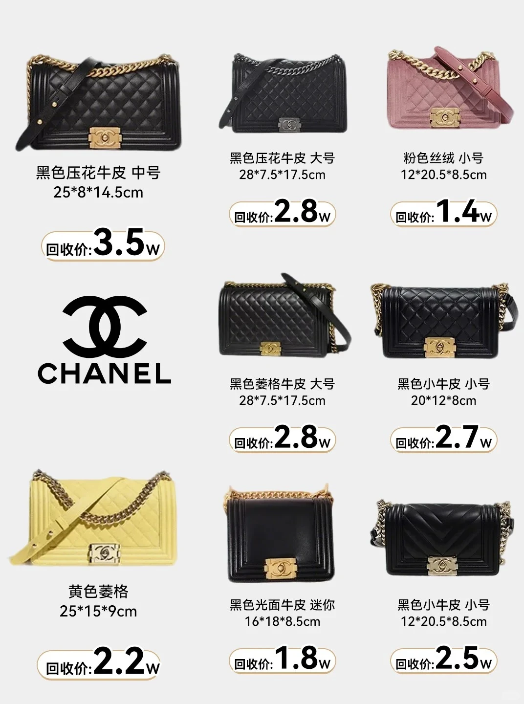 香奈儿Leboy回收行情速报‼️ 上门回收不墨