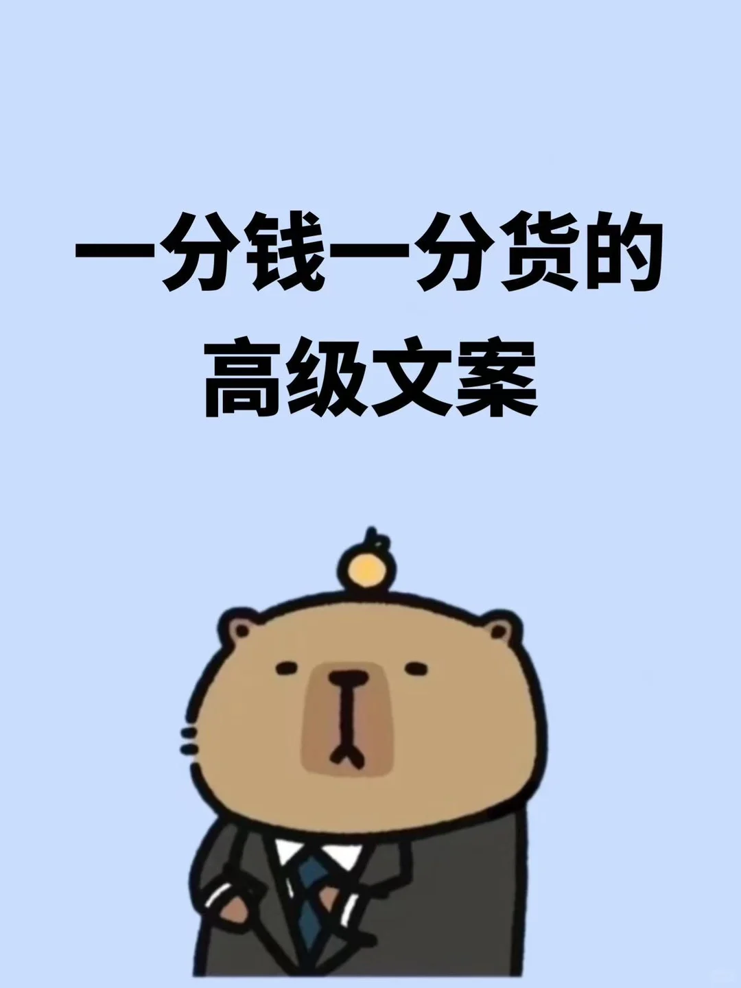 一分钱一份货的高级文案一分钱一分货的高级