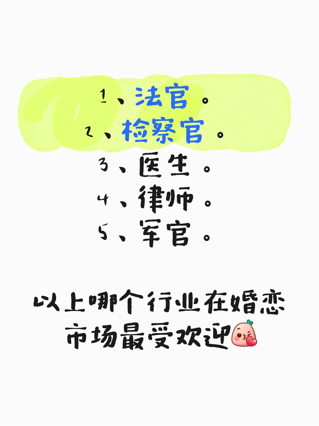 婚恋市场上最受欢迎的行业